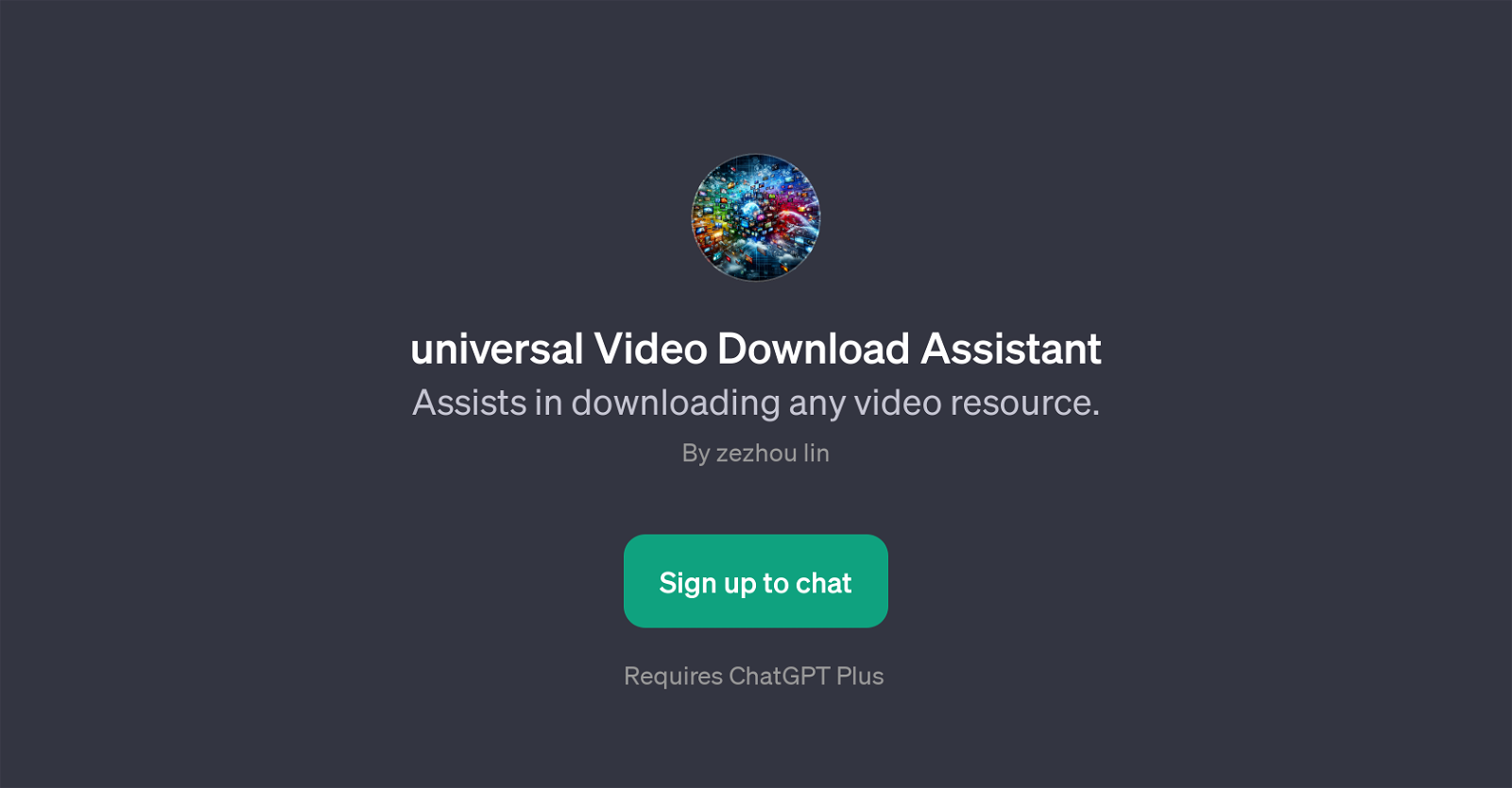 universal Video Download Assistant website