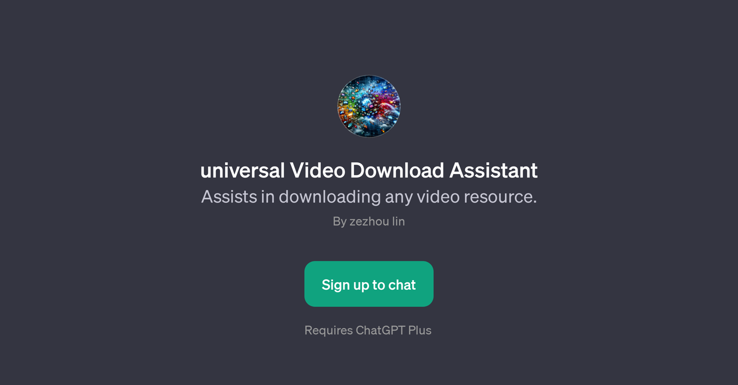 universal Video Download Assistant website