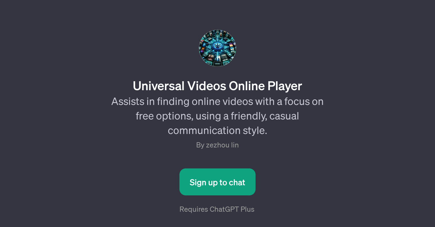 Universal Videos Online Player website