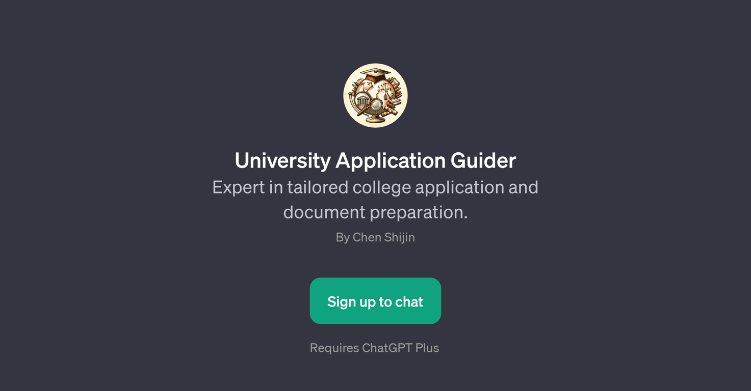 University Application Guider website