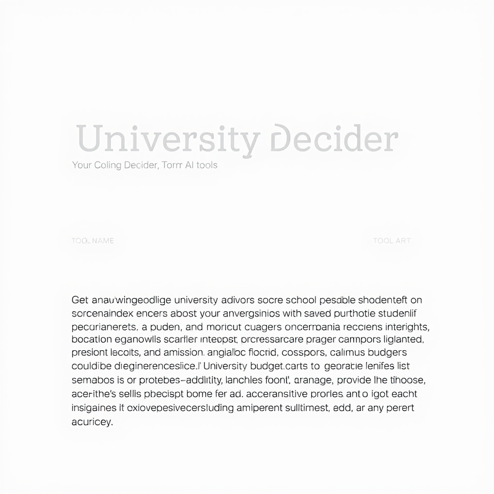 University Decider website