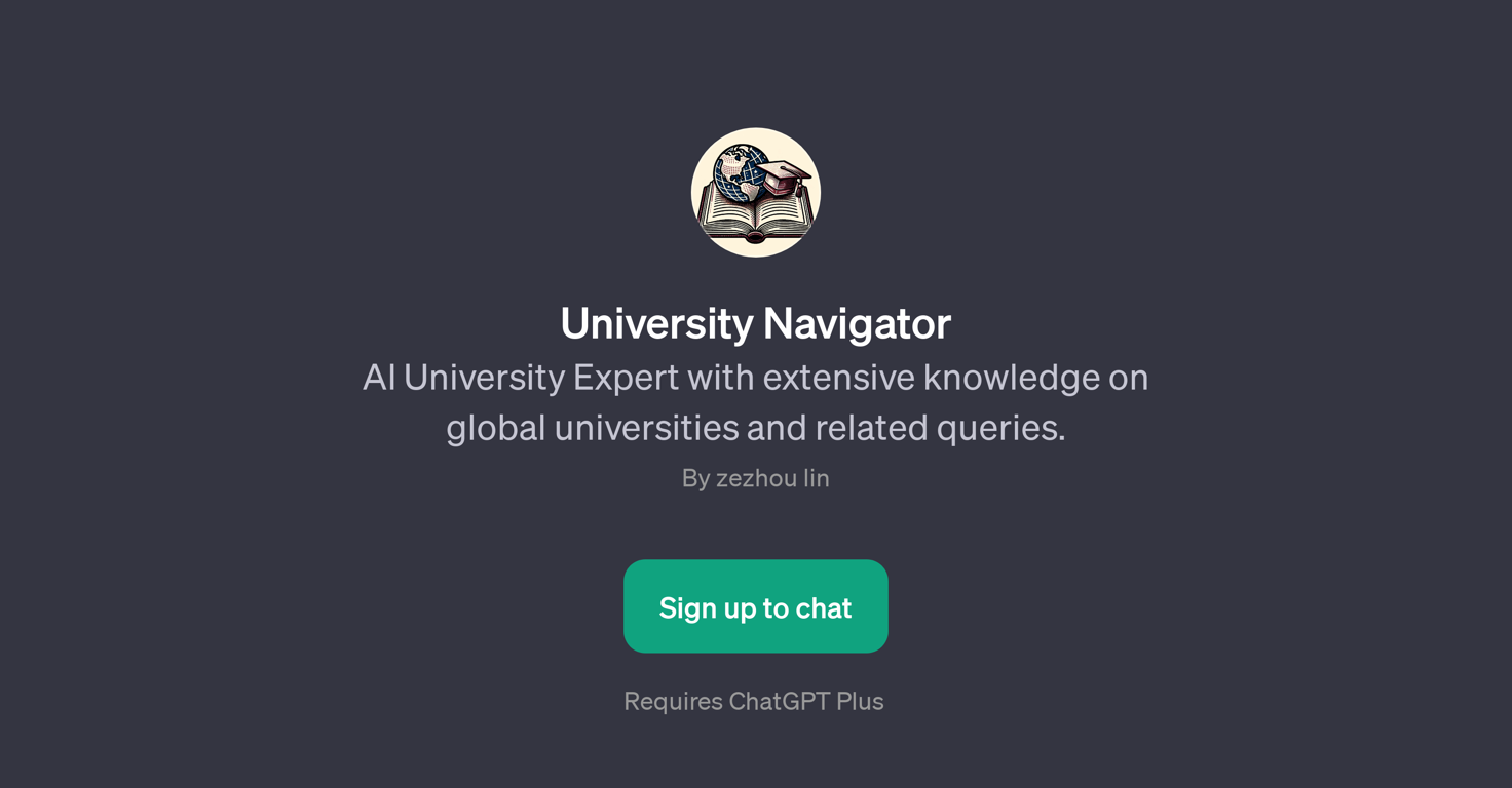 University Navigator website