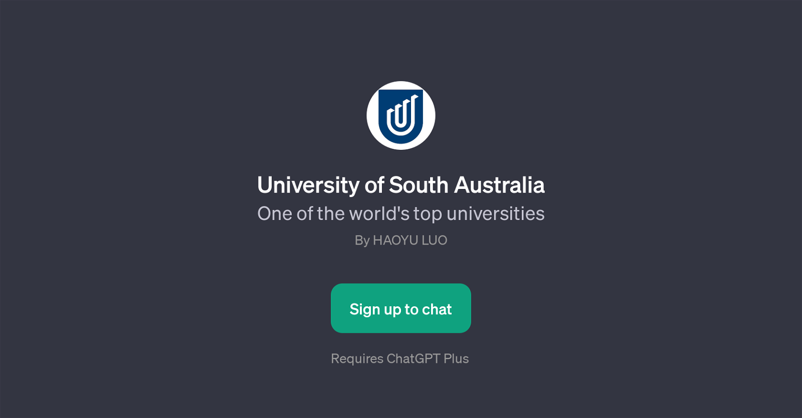 University of South Australia website