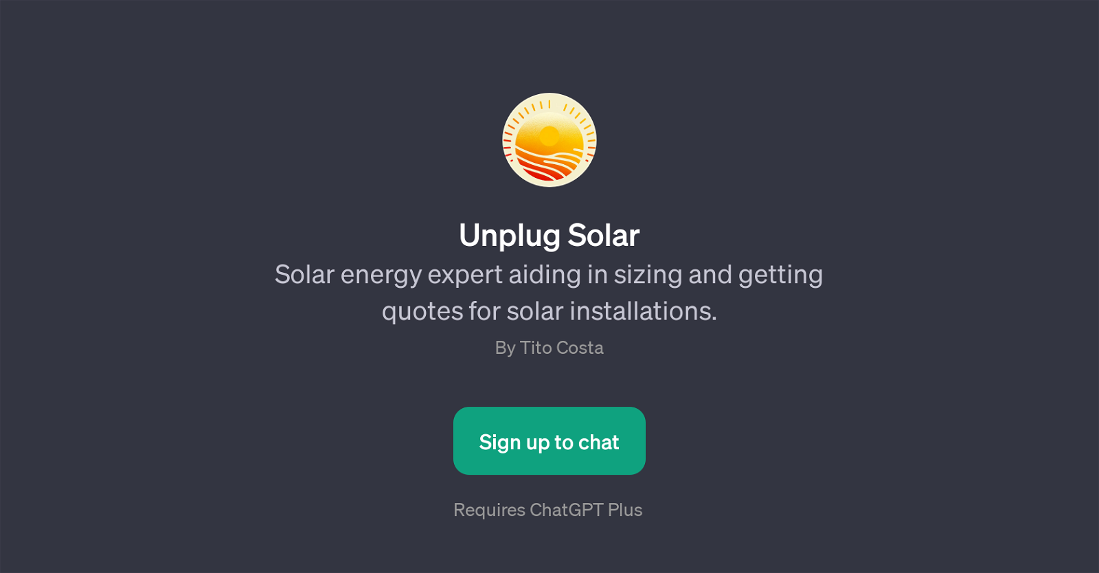 Unplug Solar website