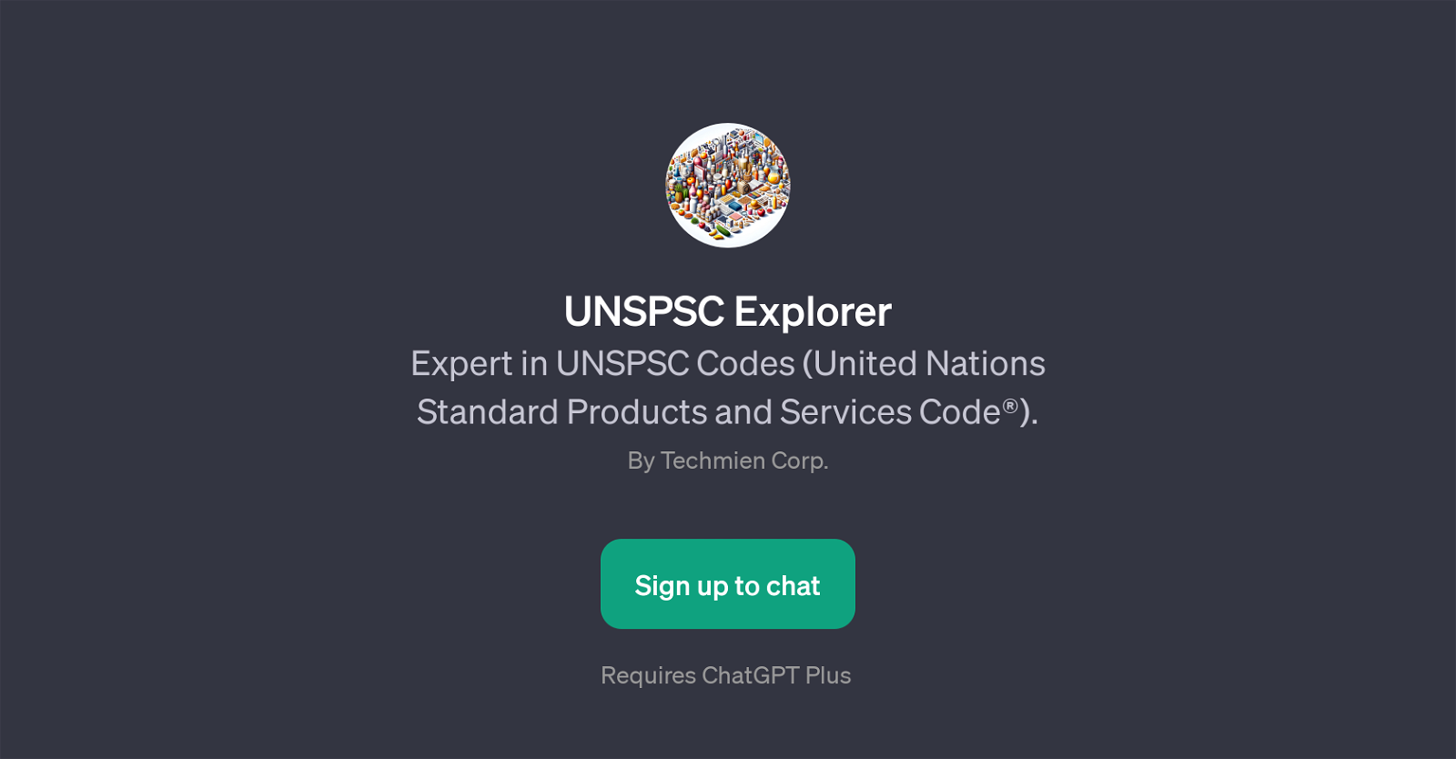 UNSPSC Explorer website
