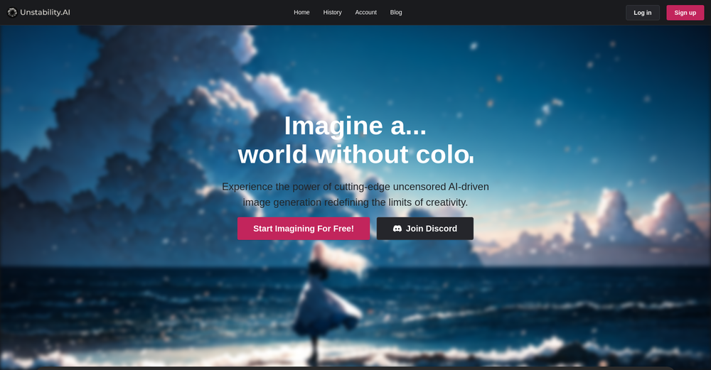 Unstable Diffusion website