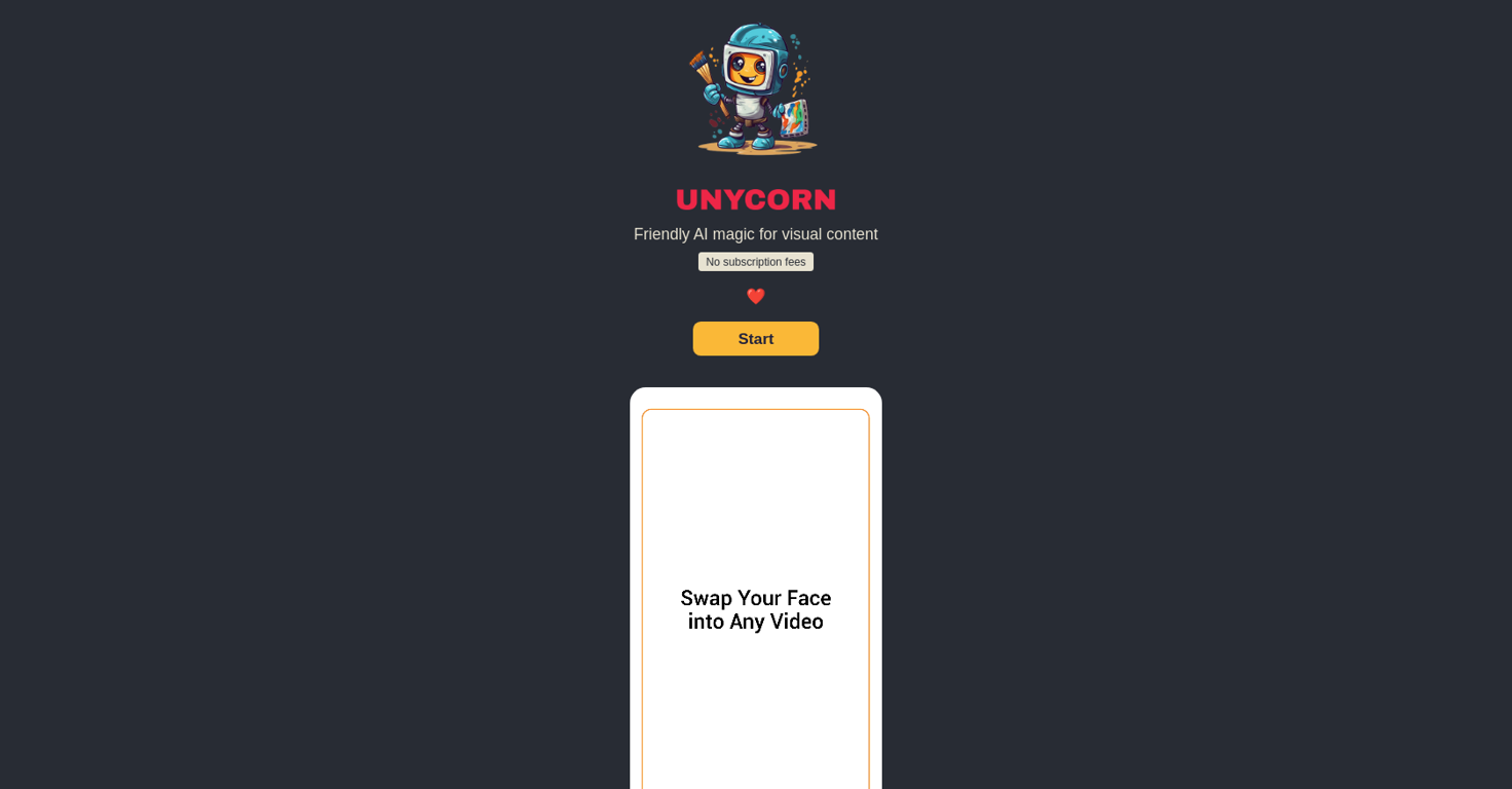 Unycorn website