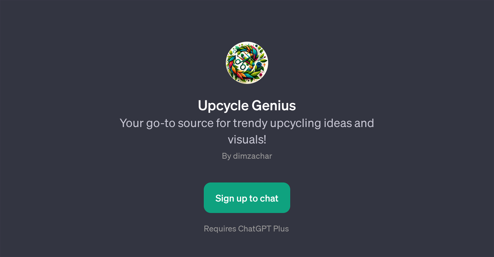 Upcycle Genius website