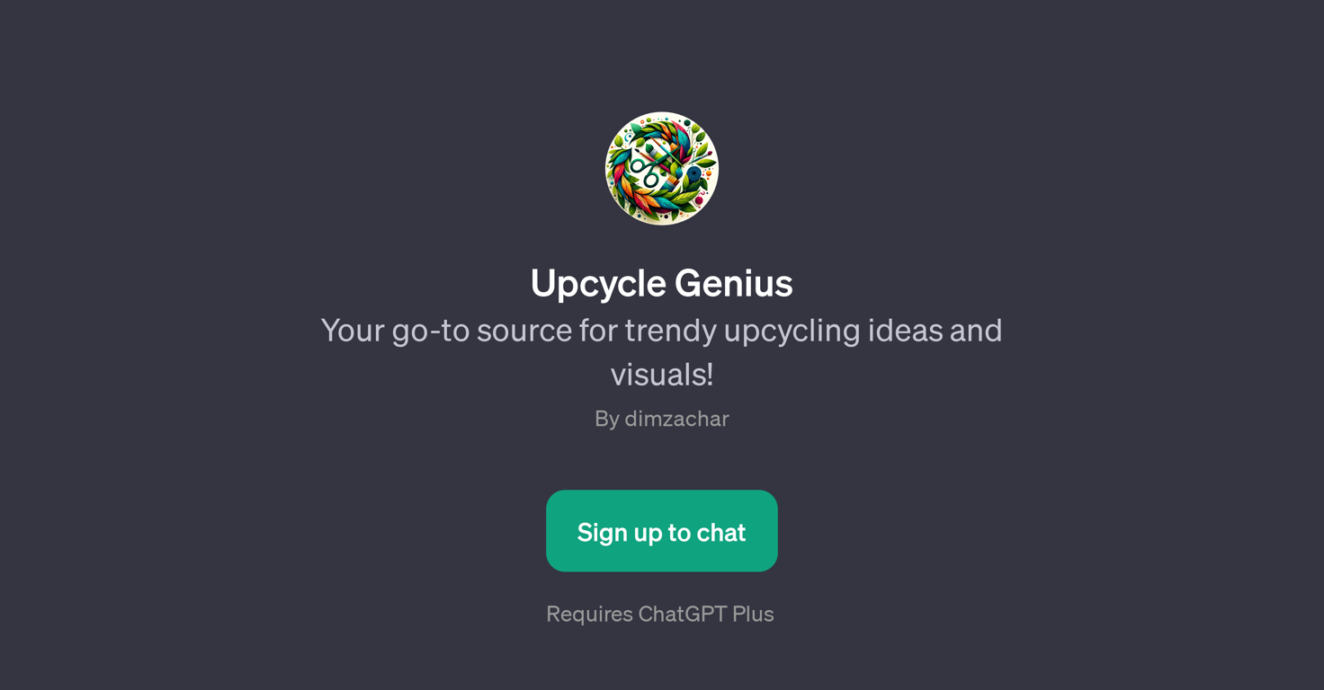 Upcycle Genius website
