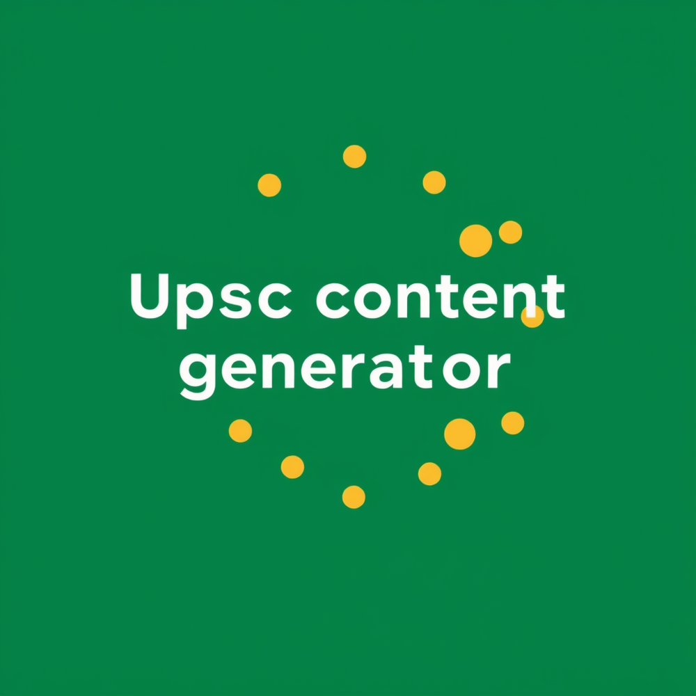 Upsc content generator website