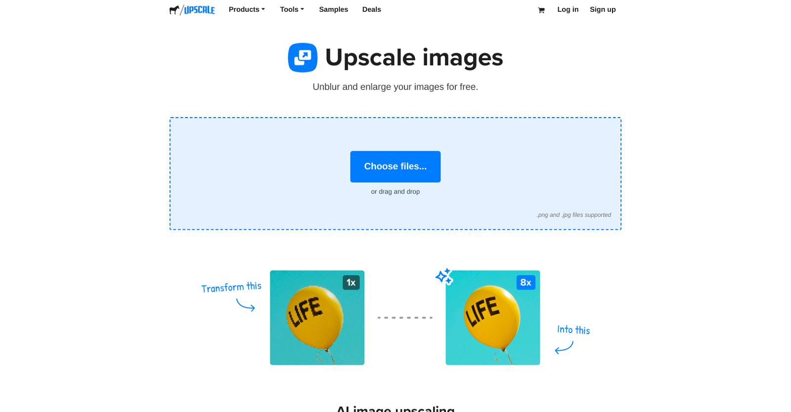 Upscale by StickerMule website