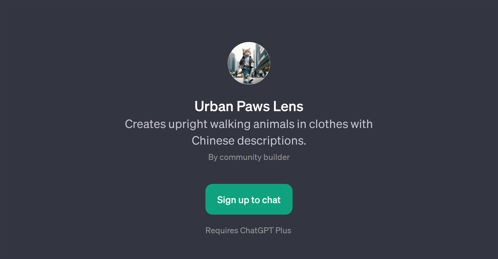 Urban Paws Lens website