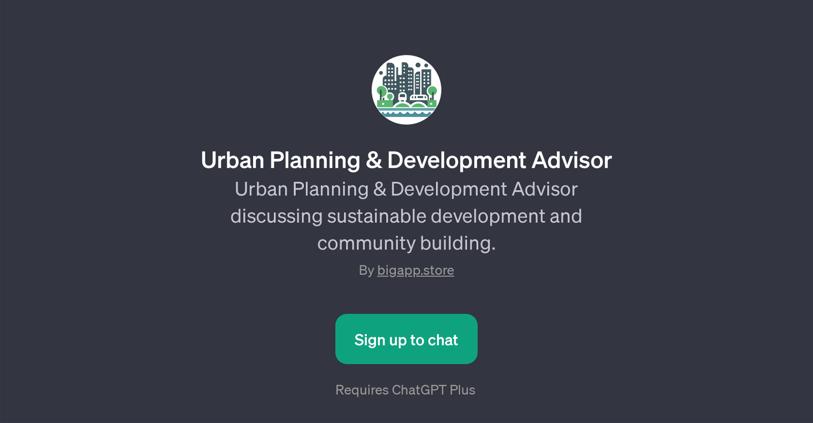 Urban Planning & Development Advisor website