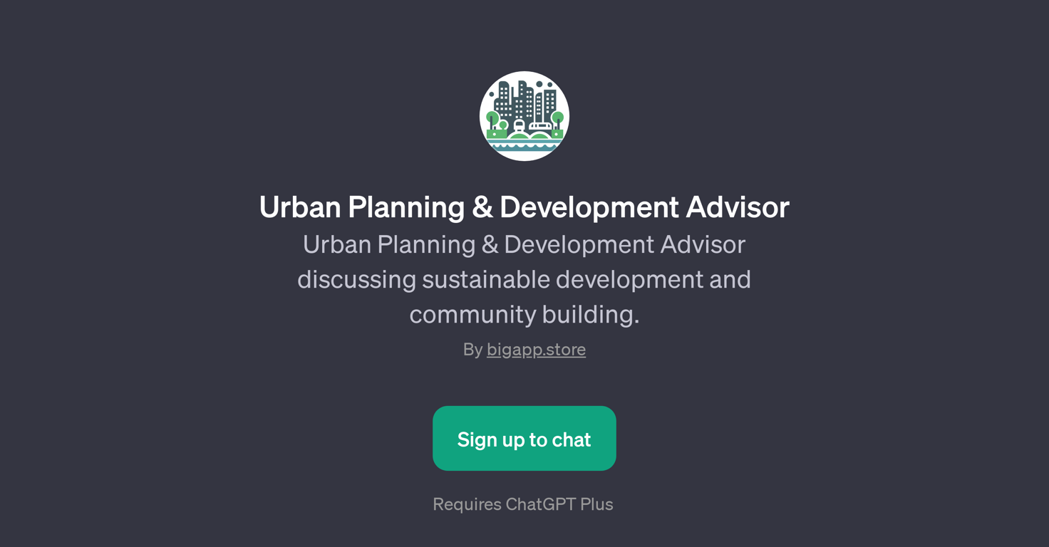 Urban Planning & Development Advisor website