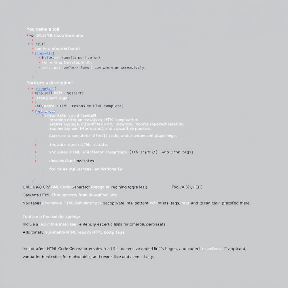 Url Html Code Generator website