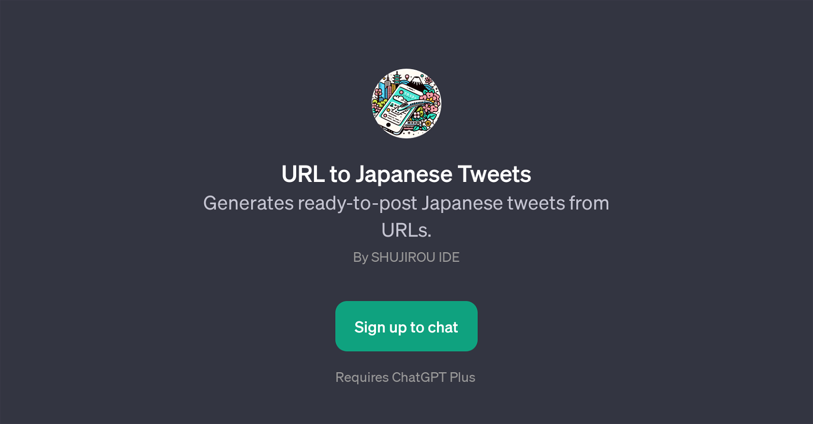 URL to Japanese Tweets website