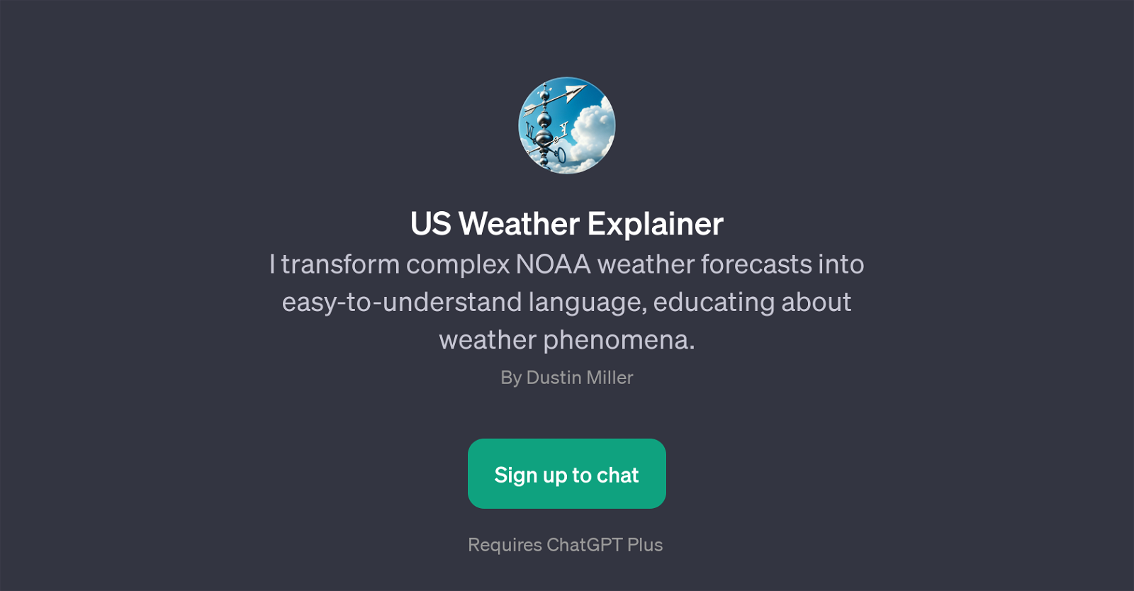 US Weather Explainer website