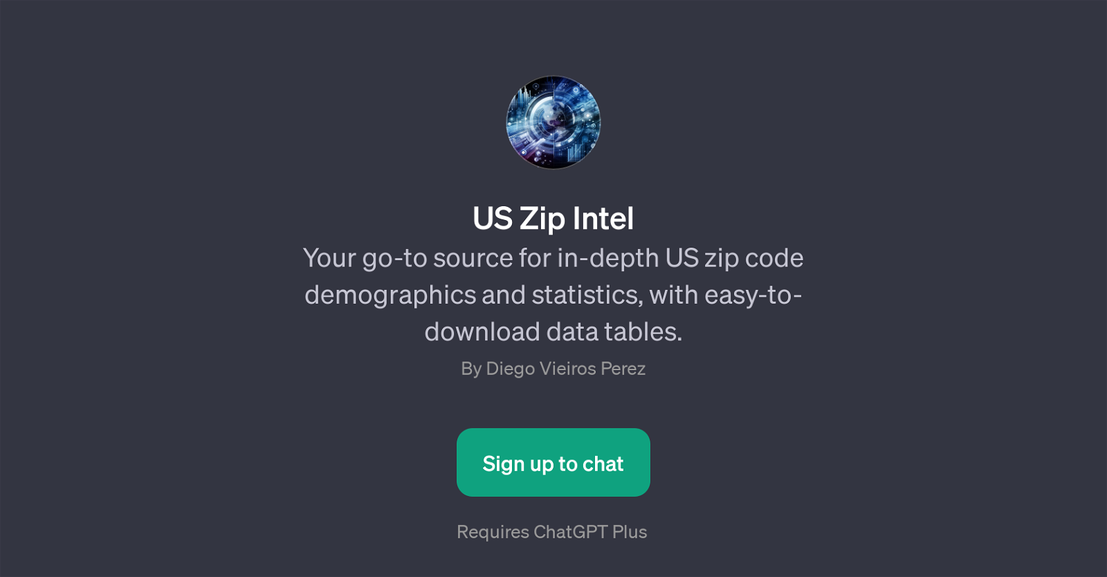 US Zip Intel website