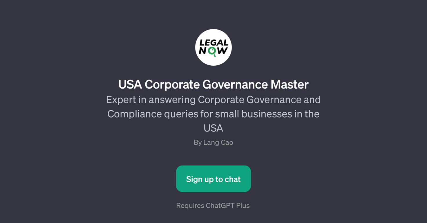 USA Corporate Governance Master website