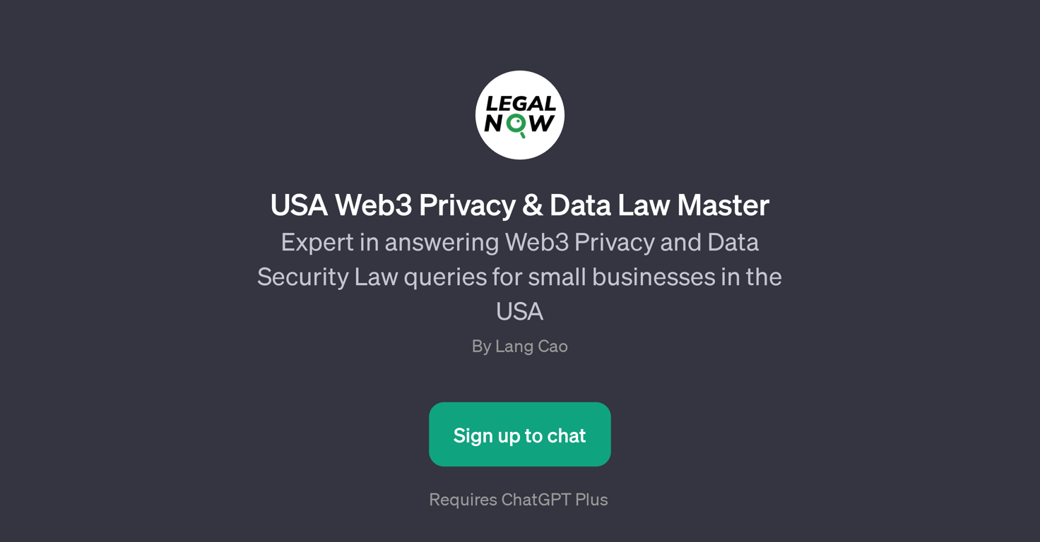 USA Web3 Privacy & Data Law Master website