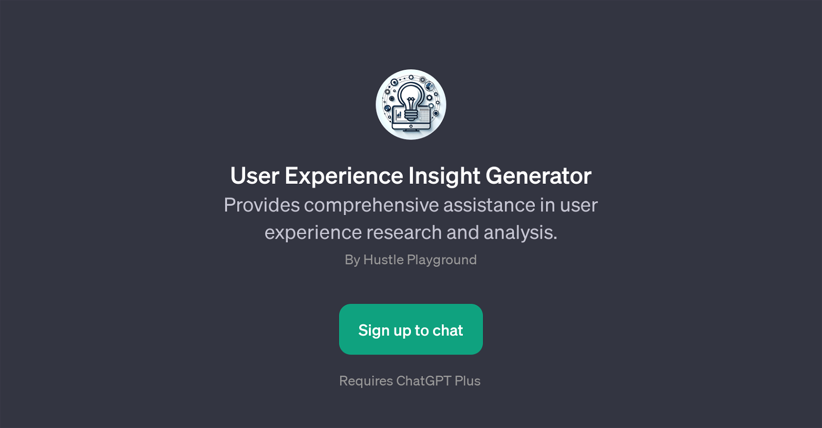 User Experience Insight Generator website