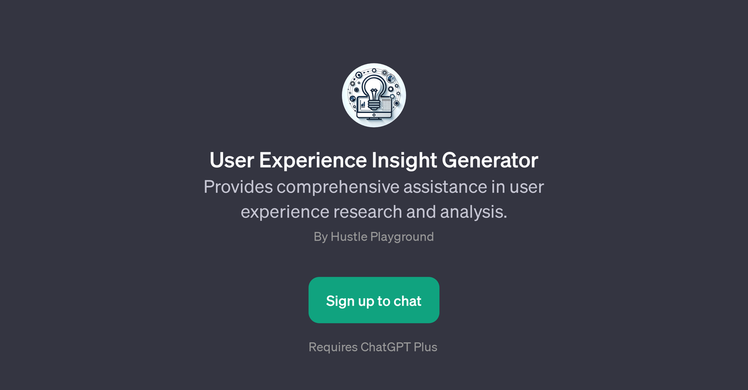 User Experience Insight Generator website