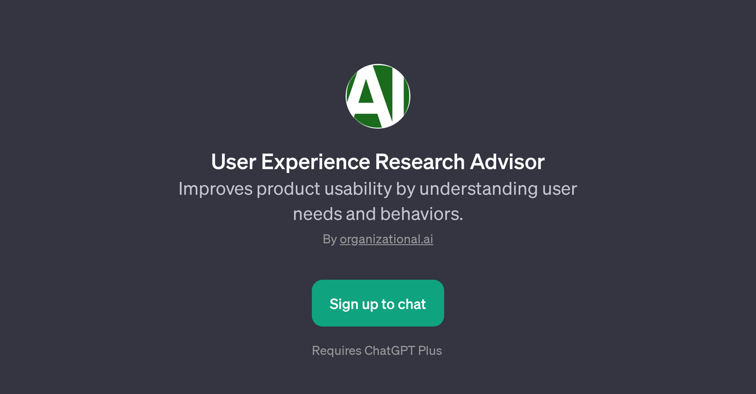 User Experience Research Advisor website
