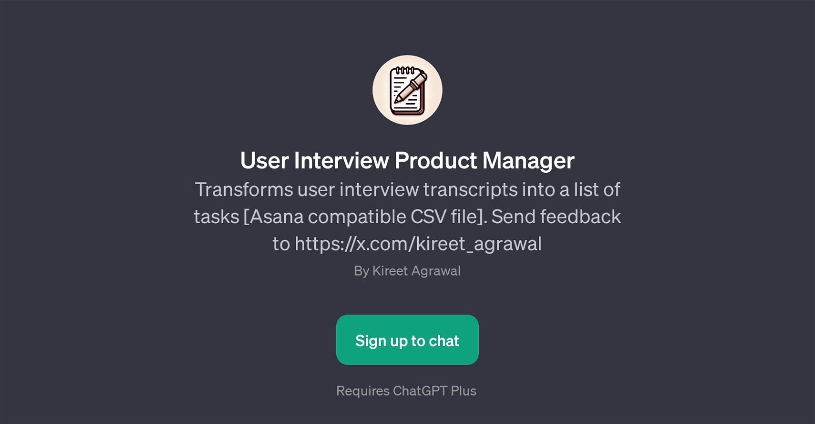 User Interview Product Manager website