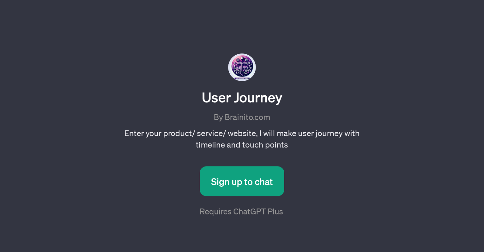 User Journey website