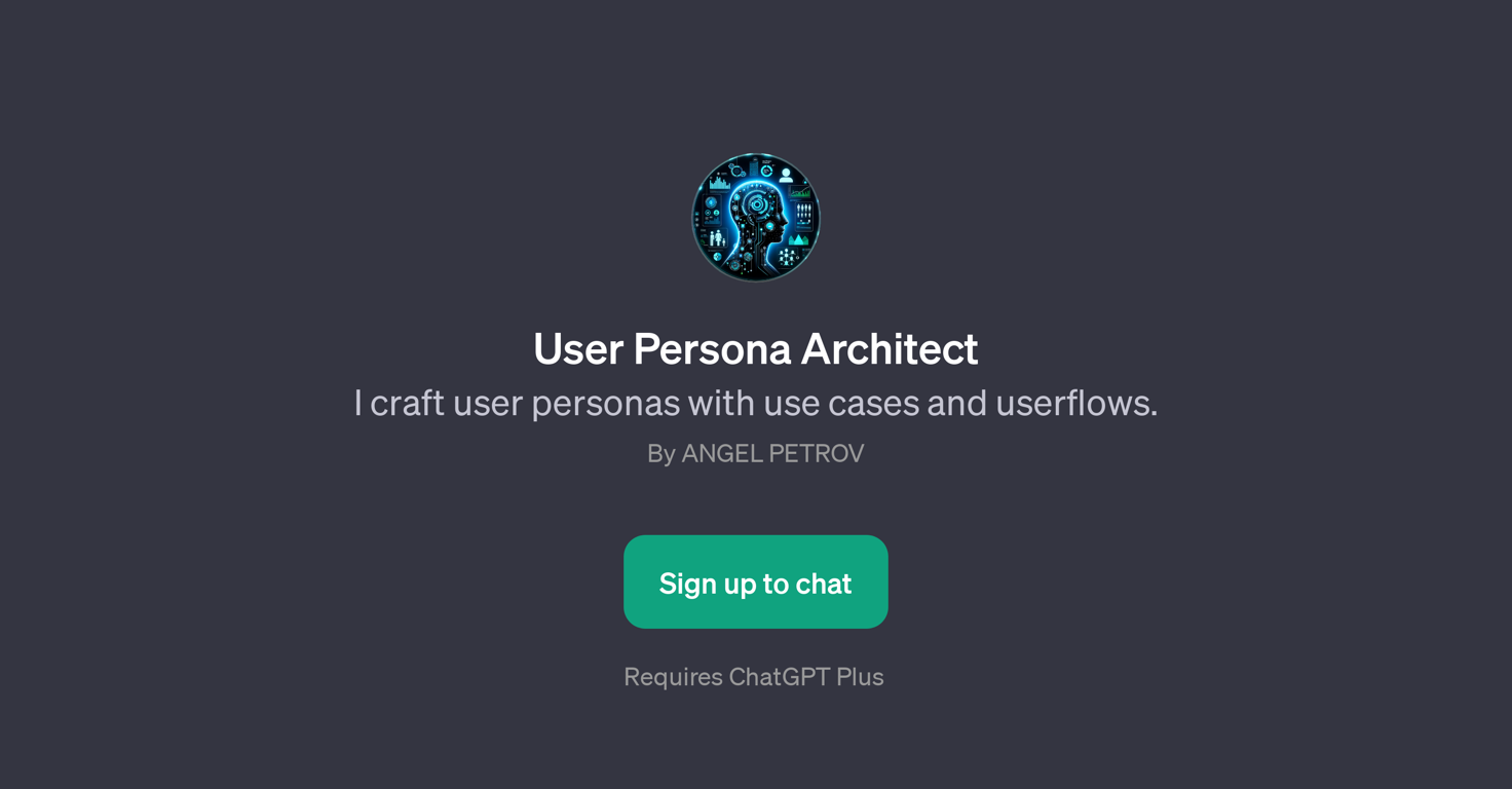 User Persona Architect website