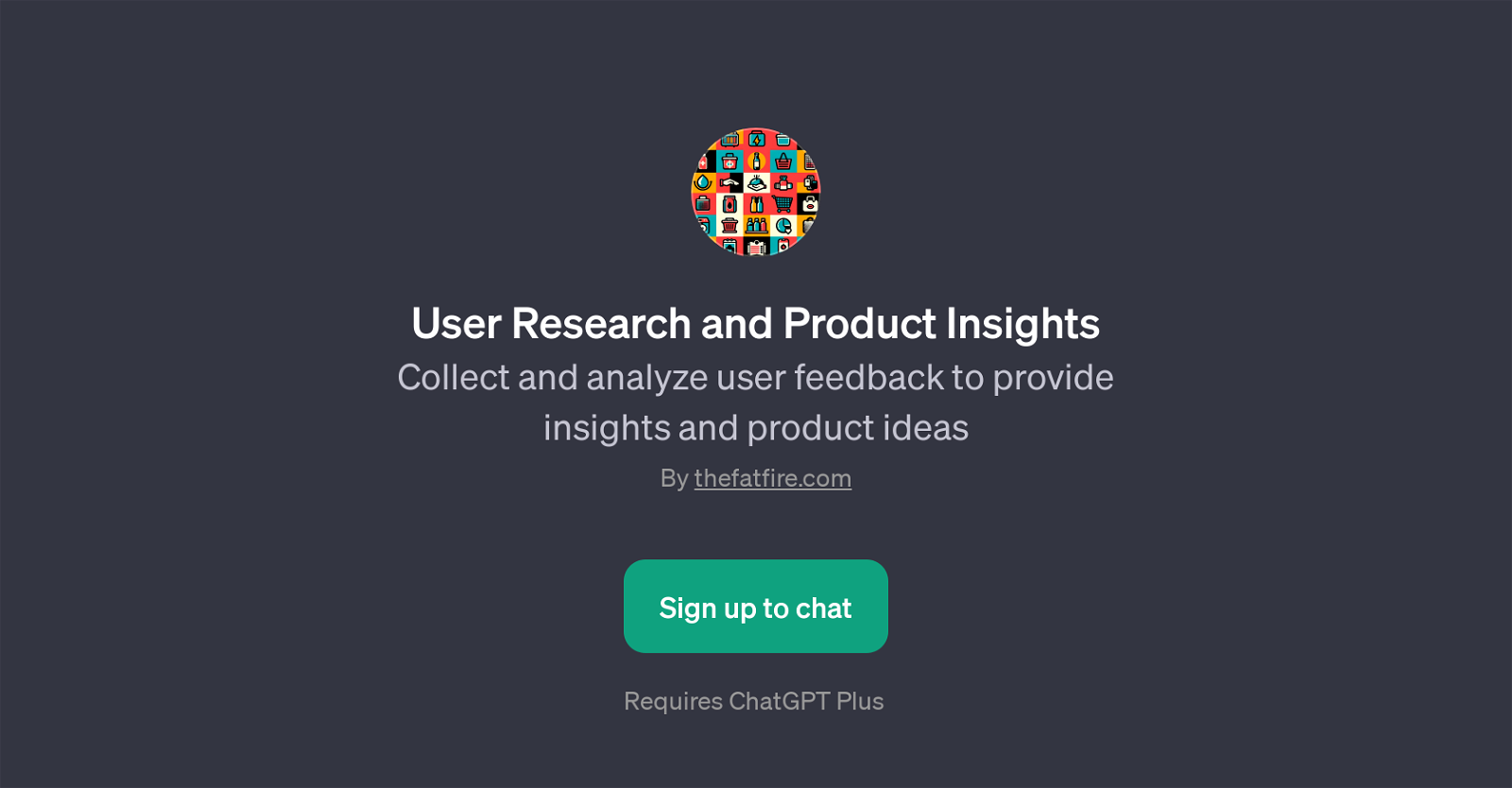 User Research and Product Insights GPT website