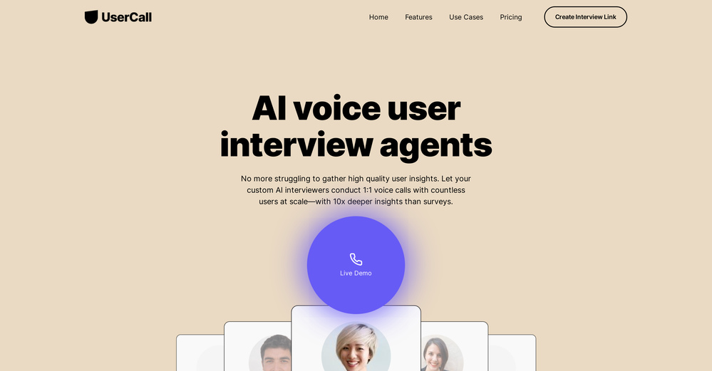 UserCall website