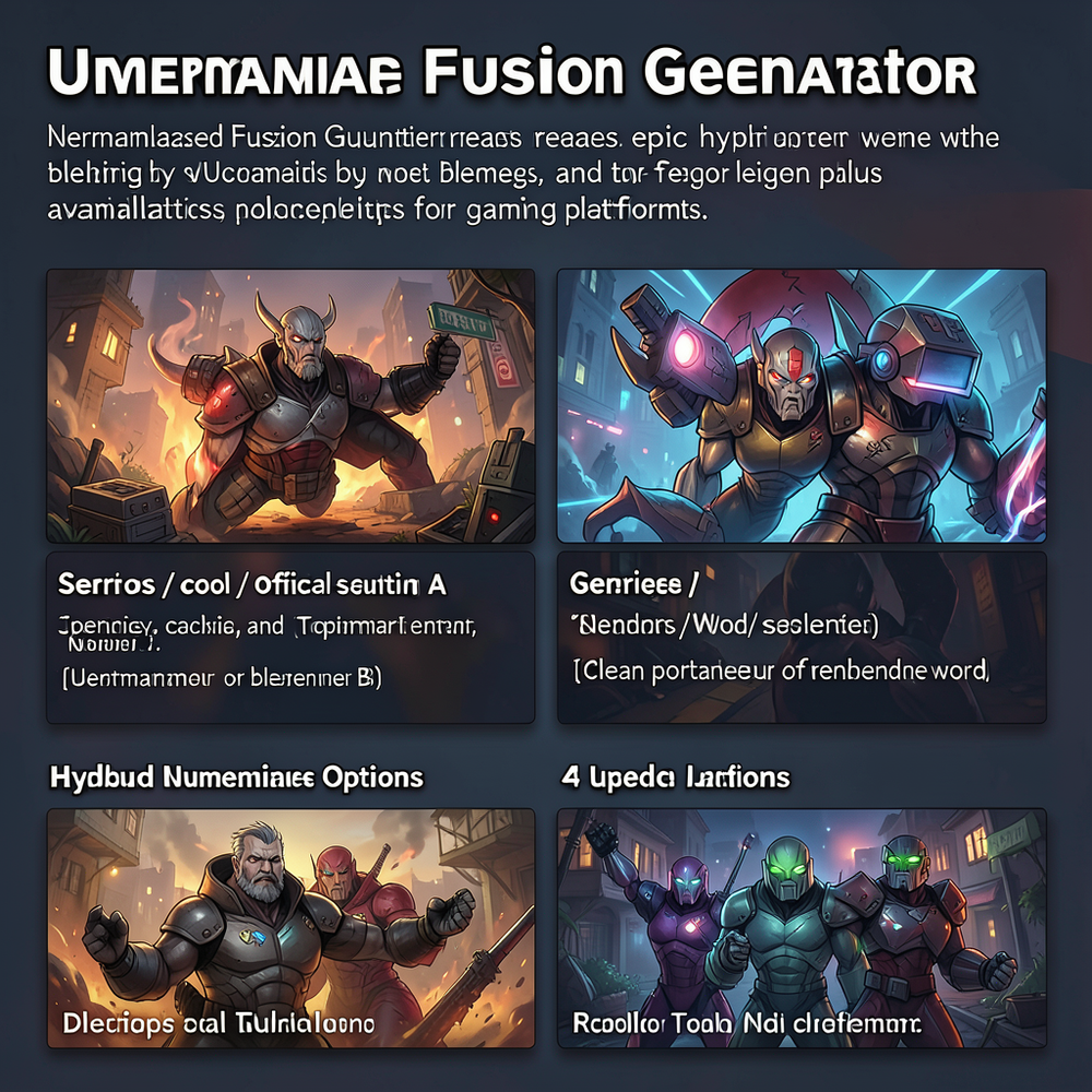 Username Fusion Generator website