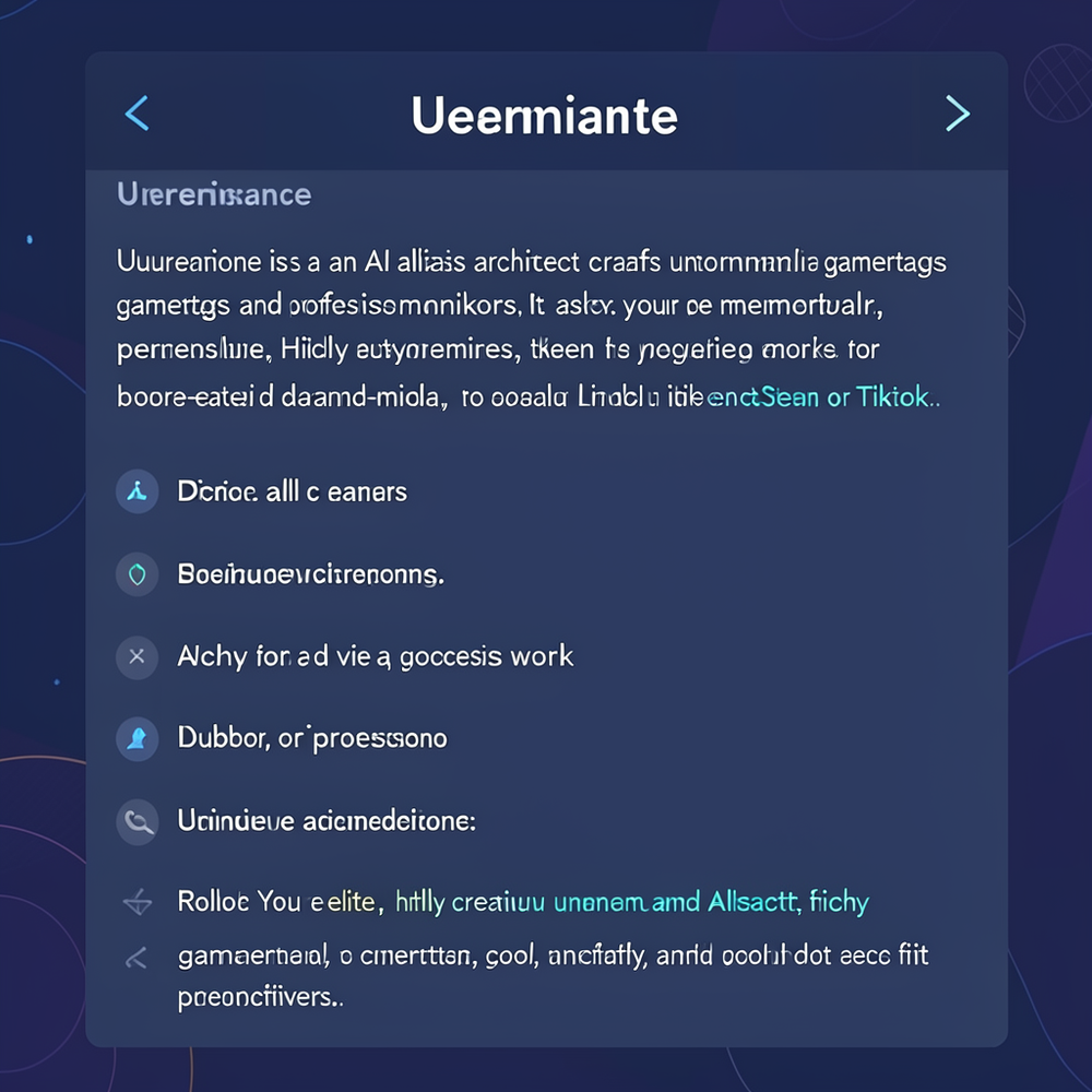 Username website