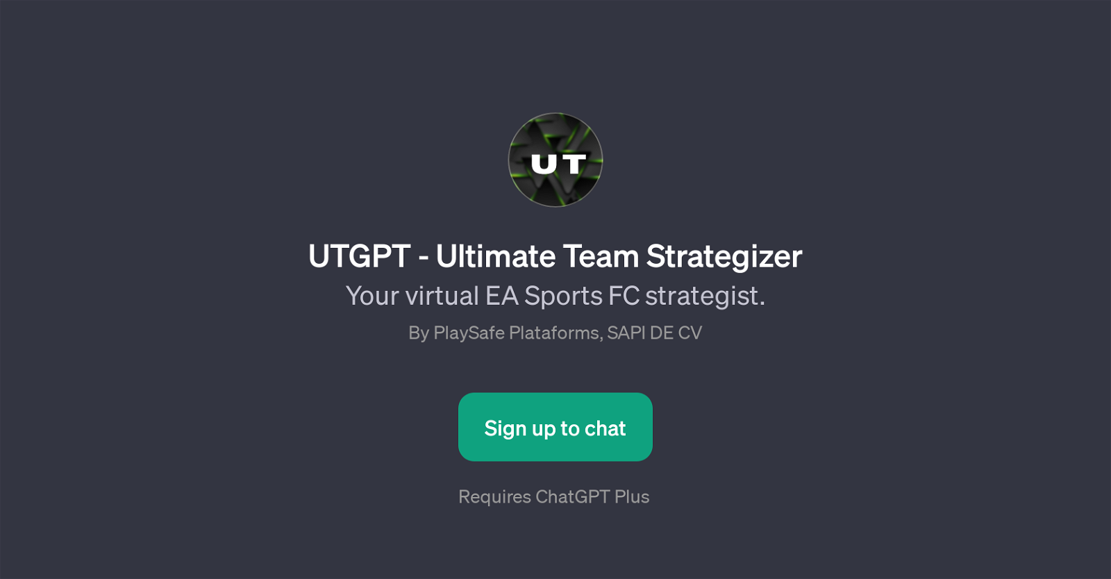 UTGPT - Ultimate Team Strategizer website