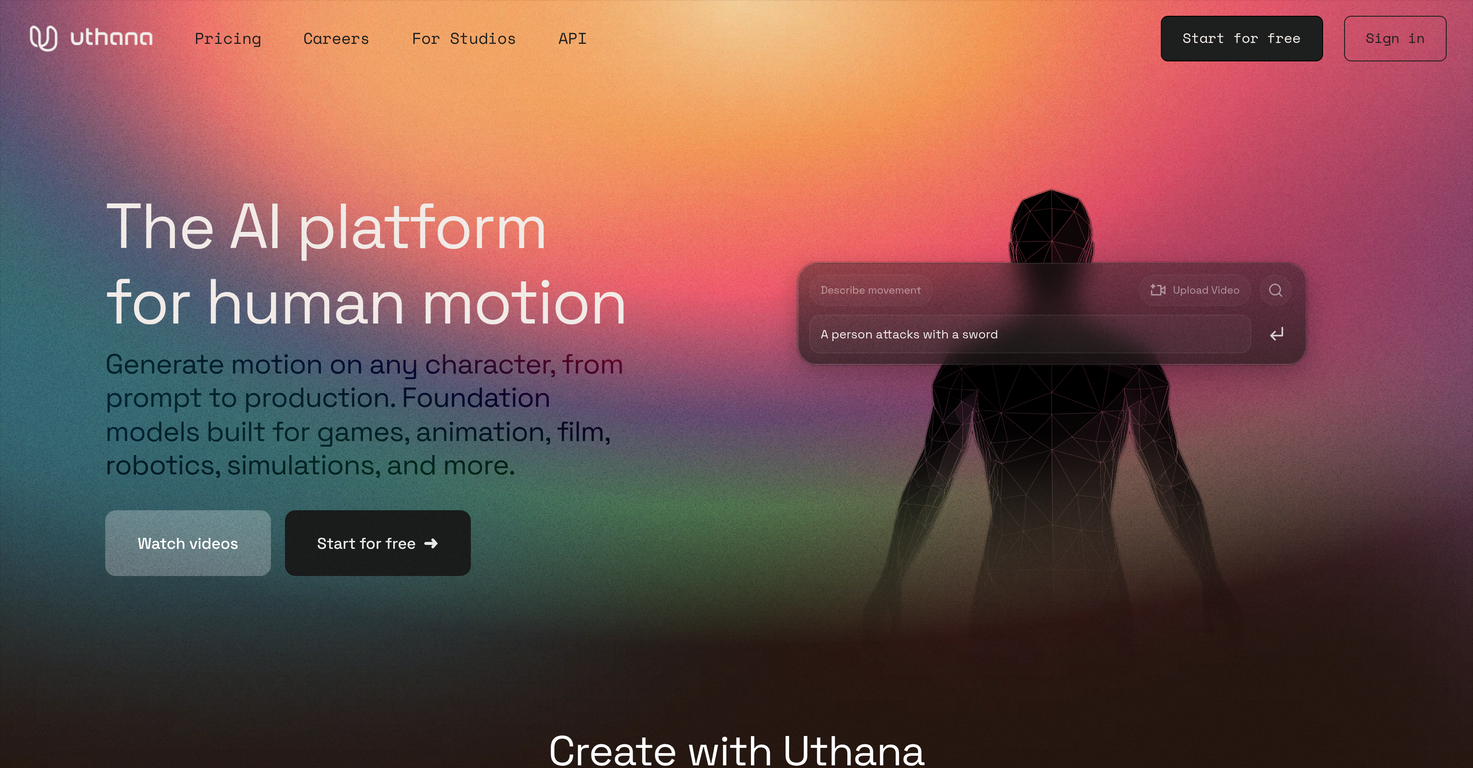 Uthana website