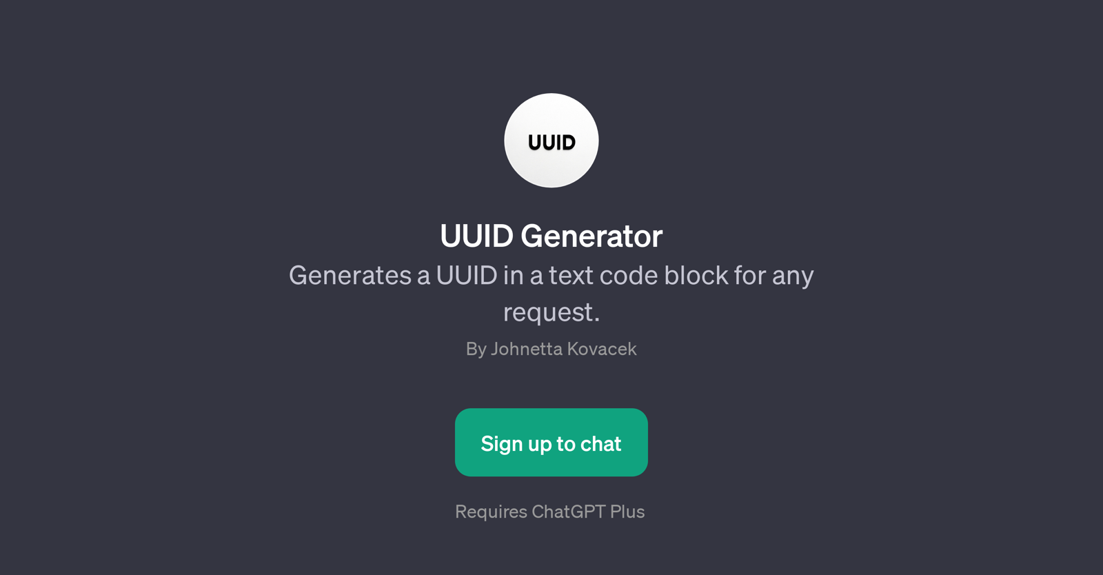 UUID Generator website