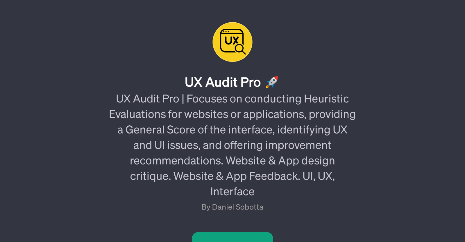UX Audit Pro website
