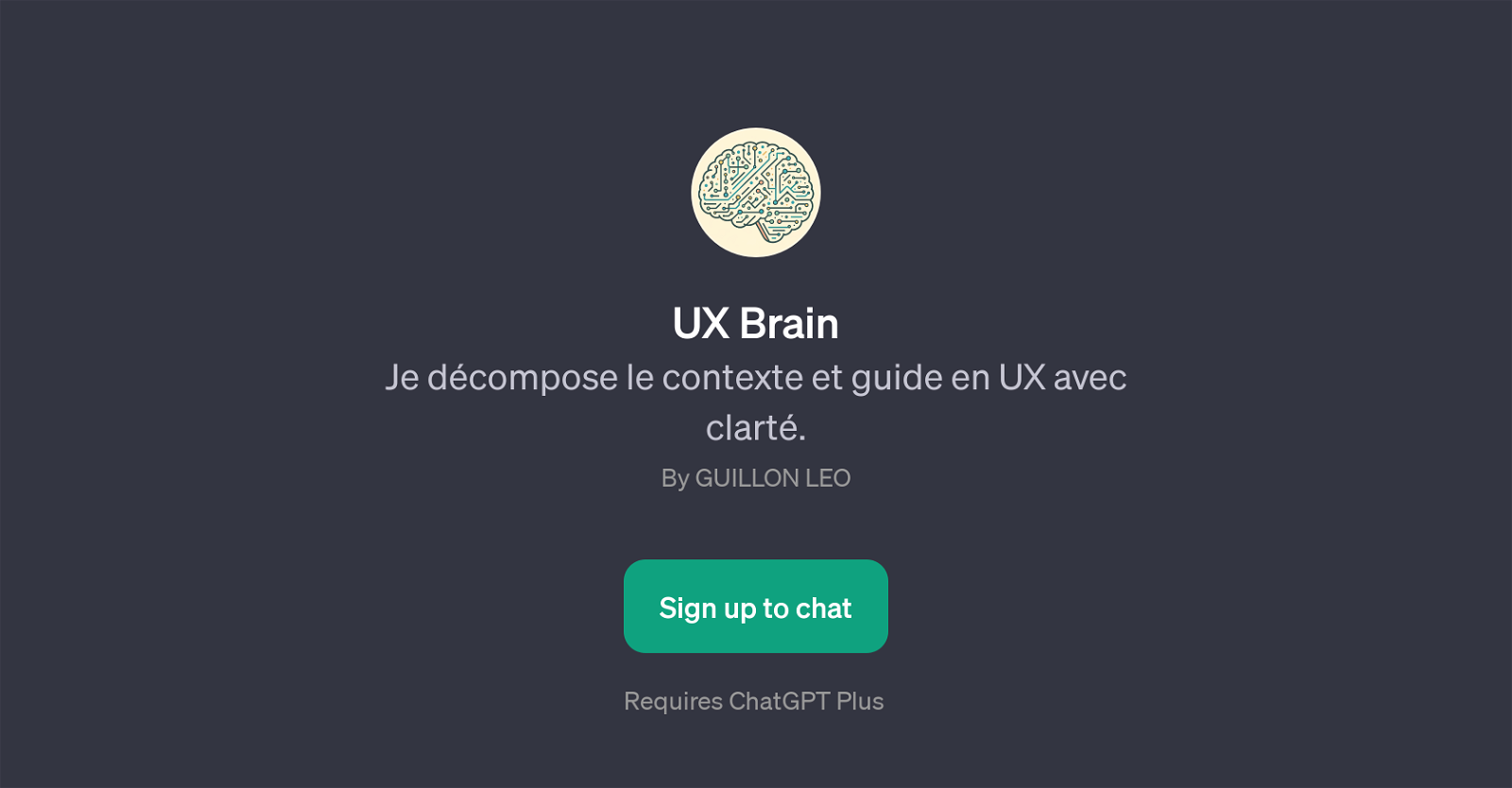 UX Brain website