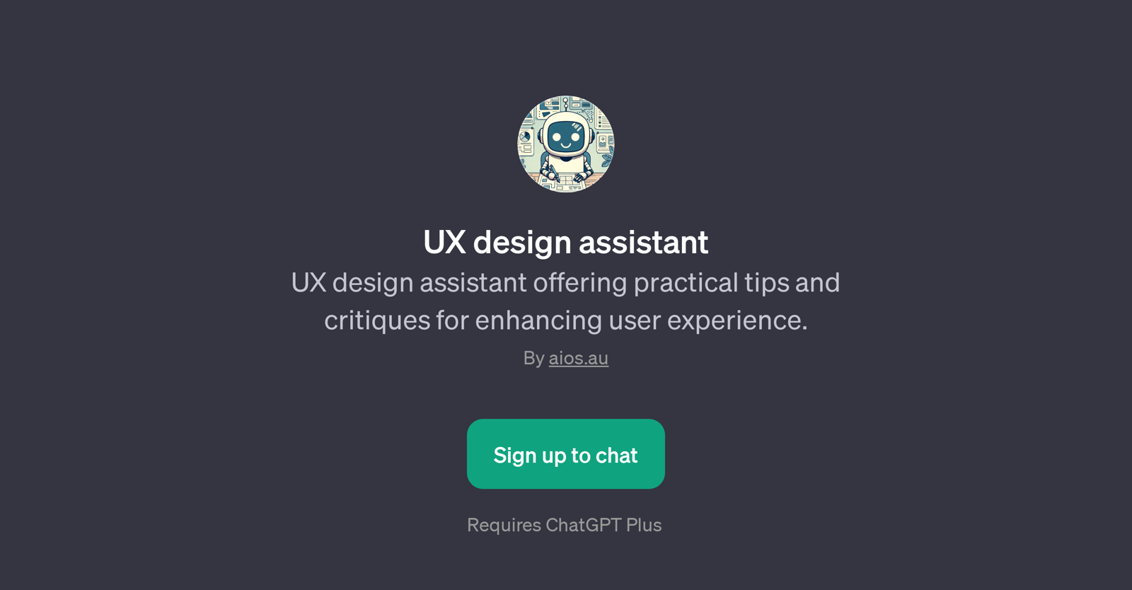 UX Design Assistant website
