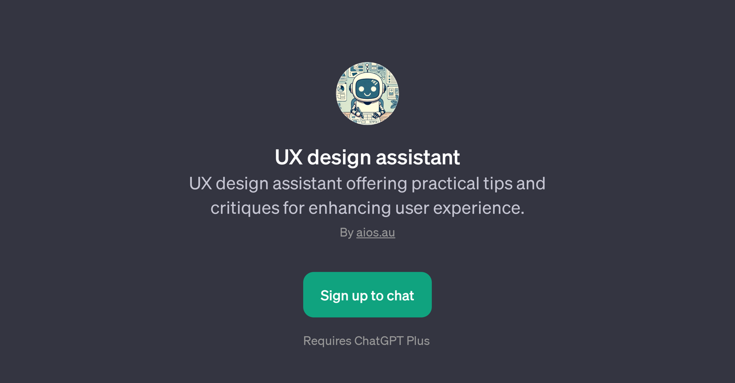 UX Design Assistant website