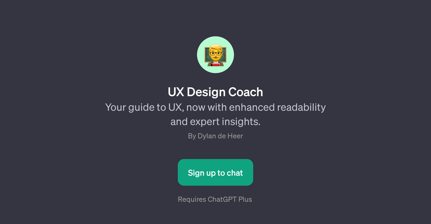 UX Design Coach website