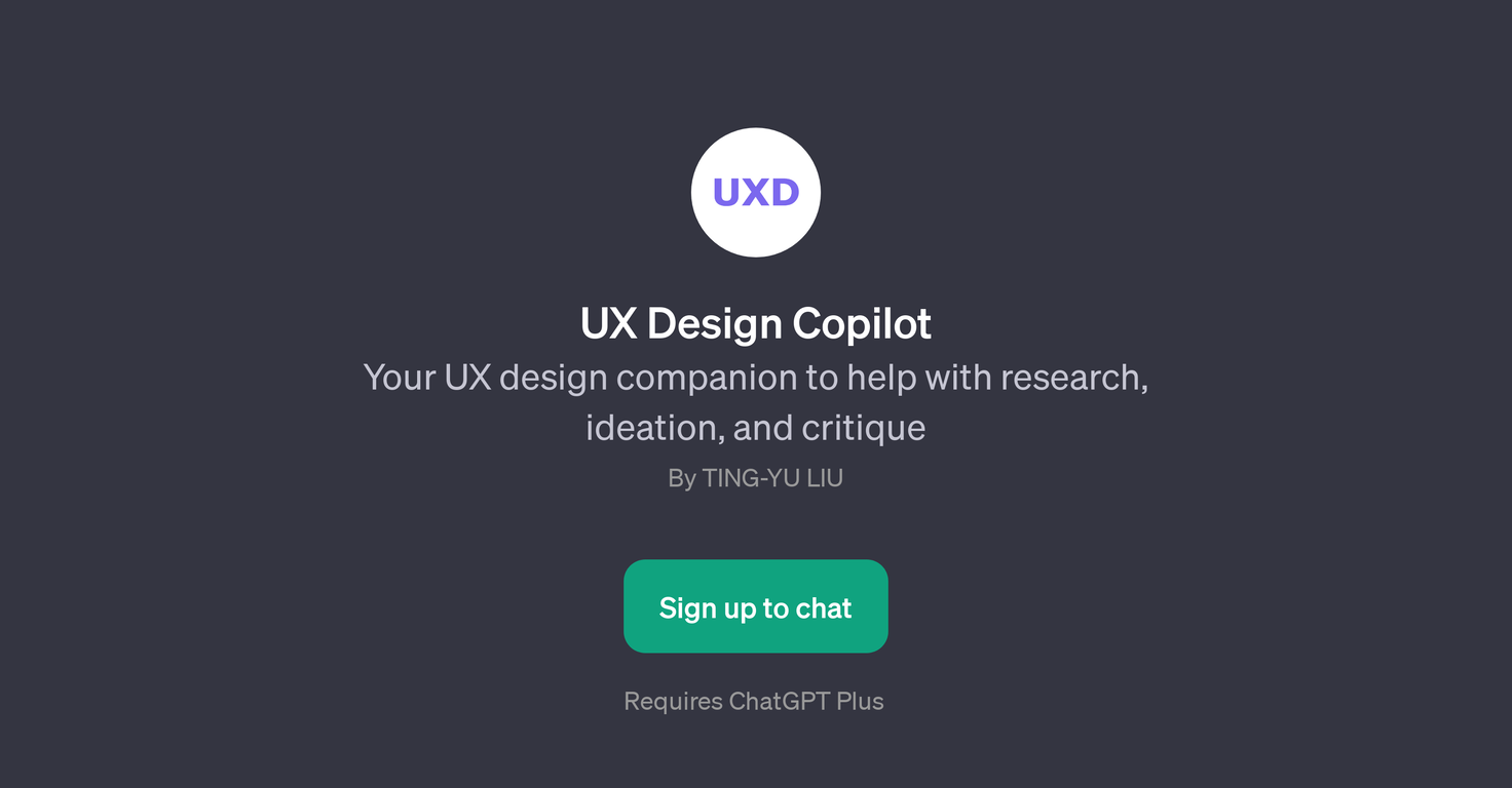 UX Design Copilot website