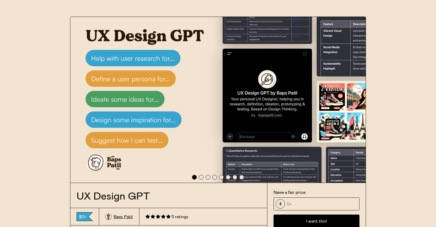 UX Design GPT website