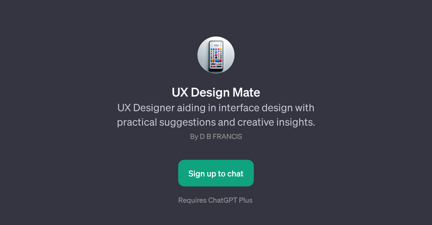 UX Design Mate website