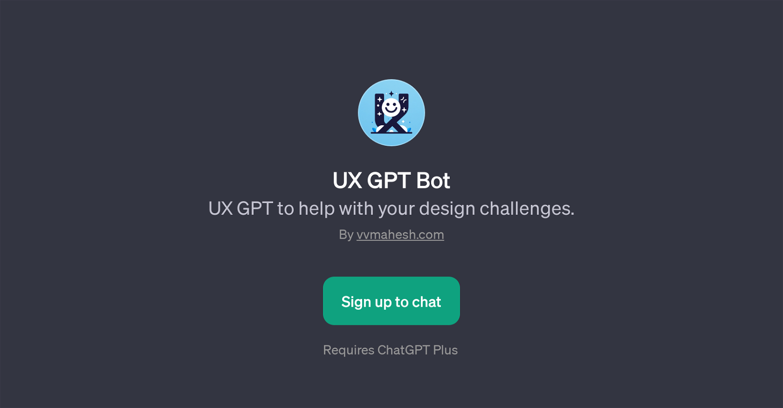 UX GPT Bot website