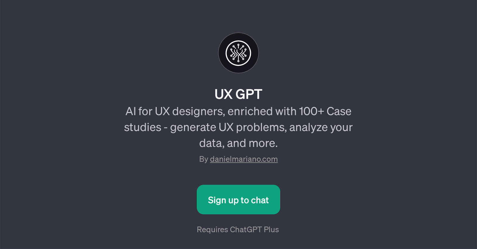 UX GPT website