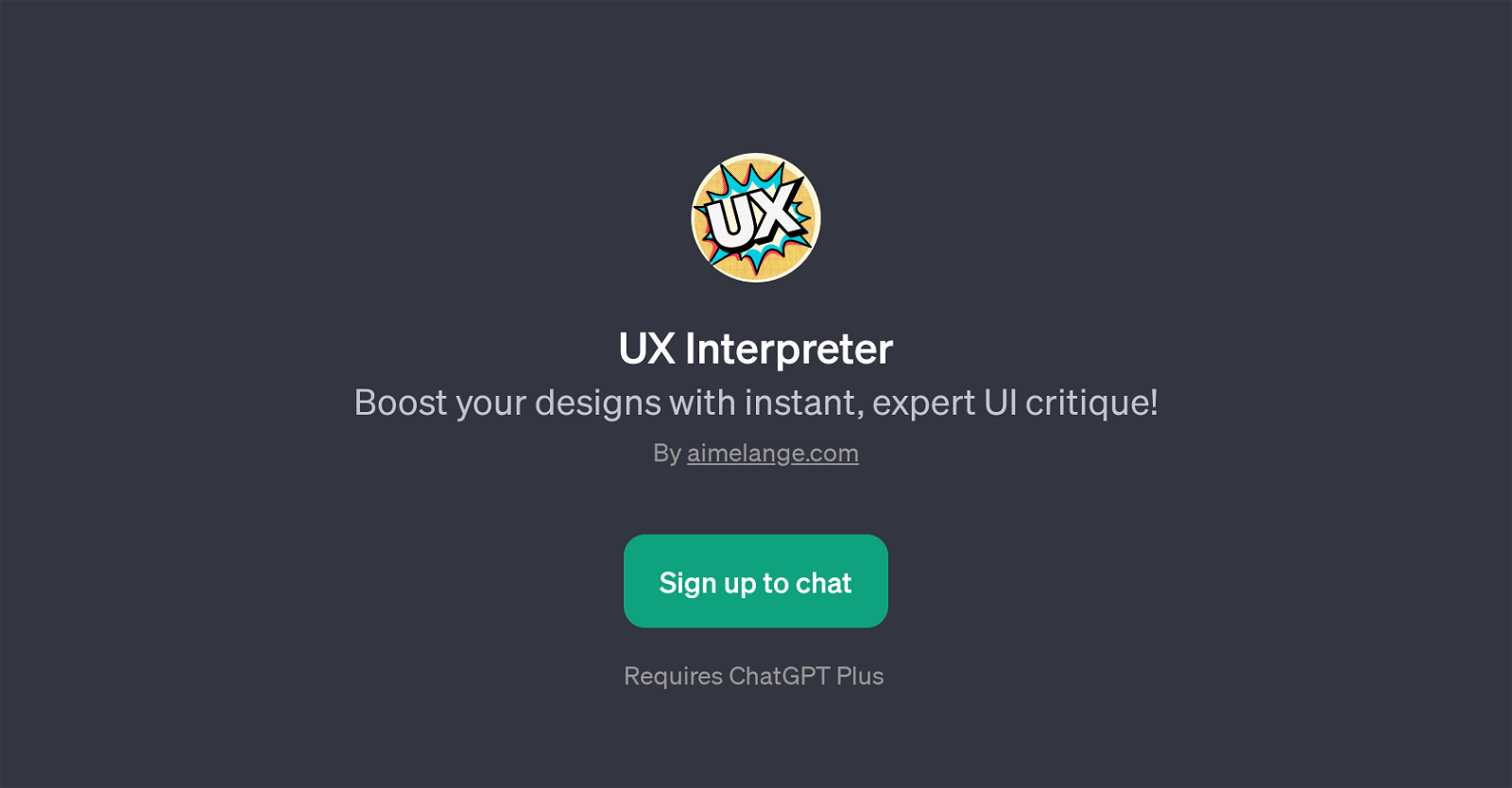 UX Interpreter website