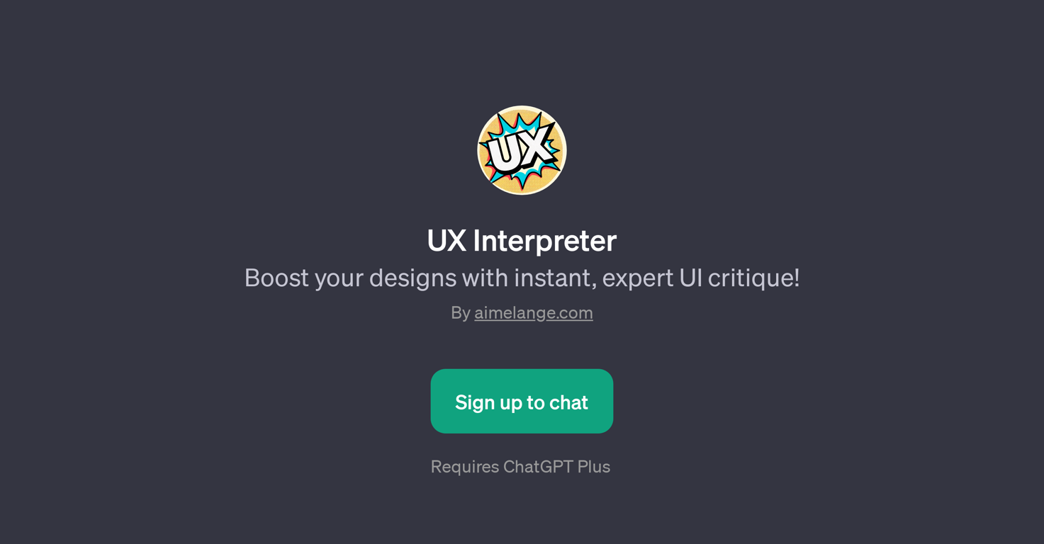 UX Interpreter website