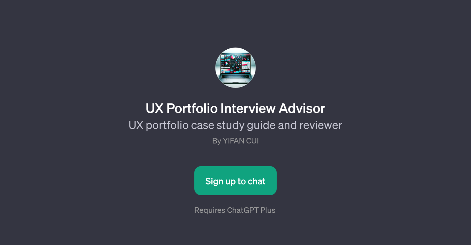 UX Portfolio Interview Advisor website